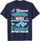 Diamond Artist Books Women Crafting Diamond Painting T-Shirt - T-Shirt | Navy