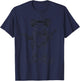 Frog Wearing Cowboy Hat Funny Western Frog Lover T-Shirt - T-Shirt | Navy