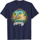 Tortola, BVI Vintage Tropical Parrot Vacation T-Shirt - T-Shirt | Navy