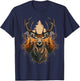 Deer, Wild Suede, Hunter , Black, S T-Shirt - T-Shirt | Navy