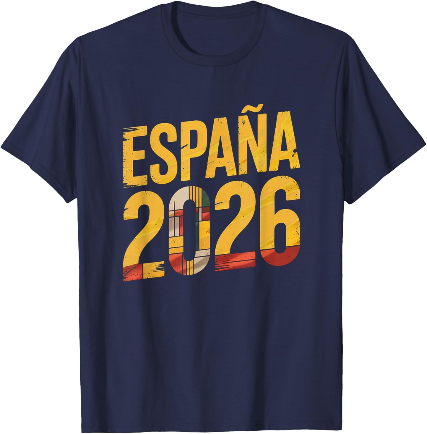 España ESP 26 Spain Spanish Cubist Modern Vintage Fan T-Shirt - T-Shirt | Navy