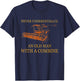 Never Underestimate an Old Man with A Combine T-Shirt - T-Shirt | Navy