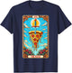 Tarot card funny pizza shirt pizza knife pizza shovel fast food T-Shirt - T-Shirt | Navy