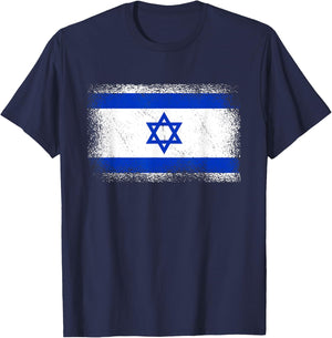 Israelische Flagge Israel T-Shirt - T-Shirt | Navy