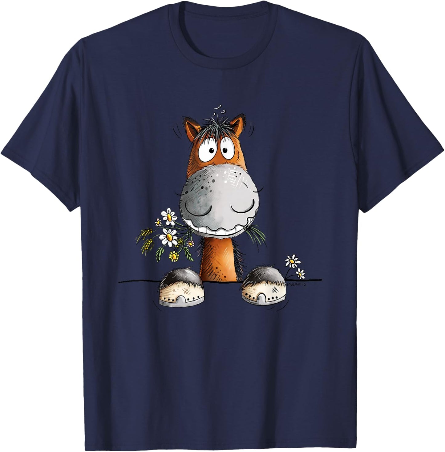 Lustiges Pferd I Pony I Pferde Fan I Pferdemotiv Fun T-Shirt - T-Shirt | Navy