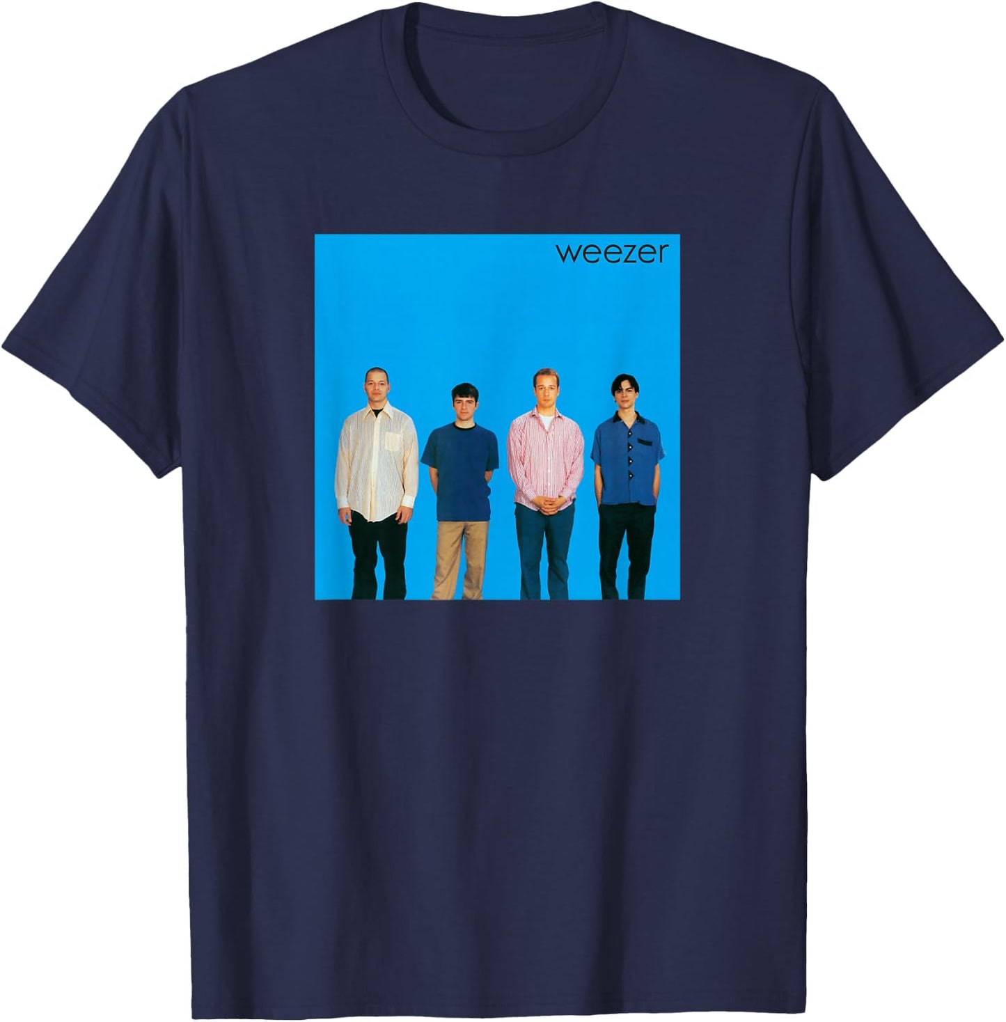 Weezer Album Cover Blue T-Shirt - T-Shirt | Navy