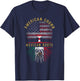 Distressed Tree USA Flag American Grown Mexican Roots T-Shirt - T-Shirt | Navy