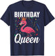 Flamingo Birthday Flamingo Birthday Queen T-Shirt - T-Shirt | Navy