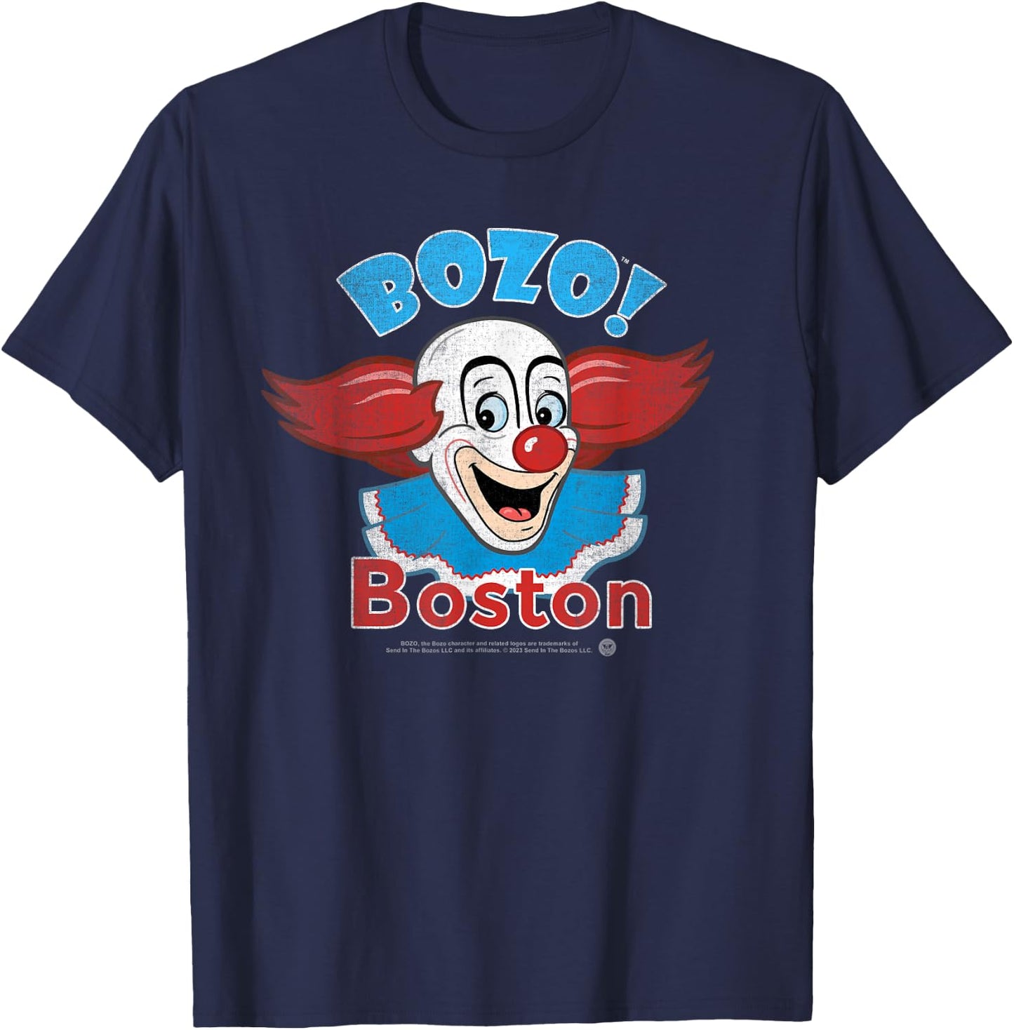 Bozo the Clown - Boston Vintage T-Shirt - T-Shirt | Navy