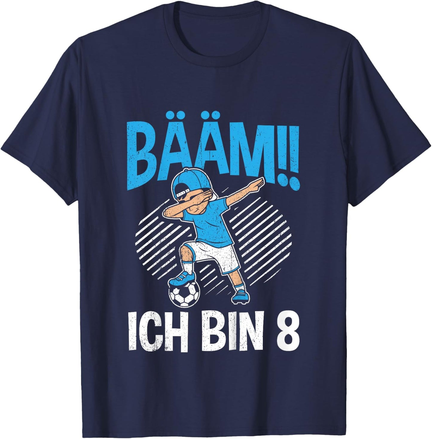 BÄÄM Ich bin 8 Dabbing Geburtstagsshirt 8 Jahre Jungs T-Shirt - T-Shirt | Navy
