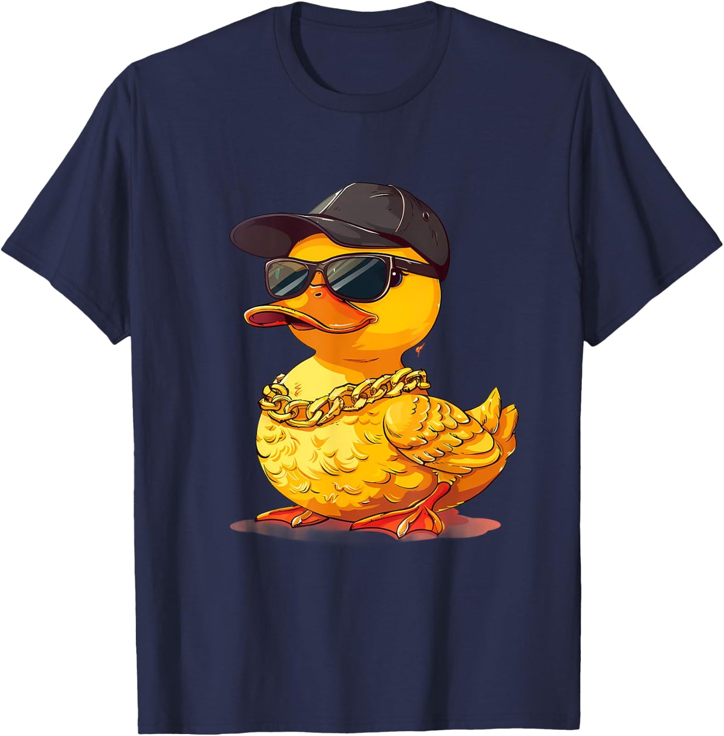 Rubber Duck Hip Hop Rubber Duckie Fashion Rubber Duckling T-Shirt - T-Shirt | Navy