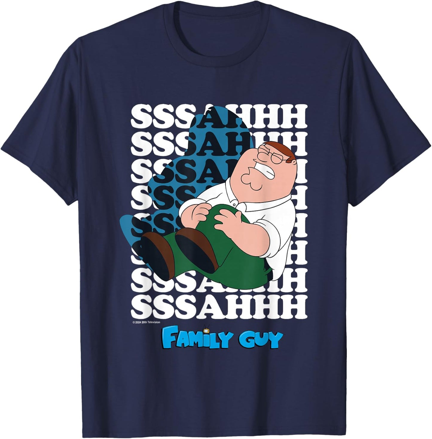 Family Guy Peter Griffin Knee Injury , Blue, S T-Shirt - T-Shirt | Navy