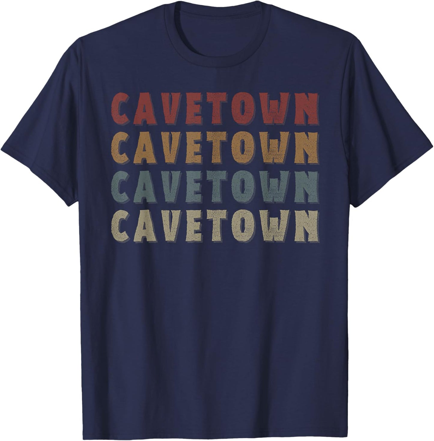 Vintage Cool Cavetown Name Funny Love Heart Cavetown T-Shirt - T-Shirt | Navy