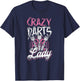 Darts Girls' Vintage Crazy Darts Lady , black T-Shirt - T-Shirt | Navy