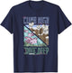 Minecraft Climb High Dive Deep Mountains & Sea Panels T-Shirt - T-Shirt | Navy