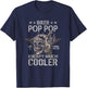 Biker Grandpa - Motorbike Pop Pop Biker Pop Pop T-Shirt - T-Shirt | Navy