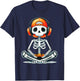 Halloween Skeleton Gamer Video Gaming Costume Boys Men Kids T-Shirt - T-Shirt | Navy
