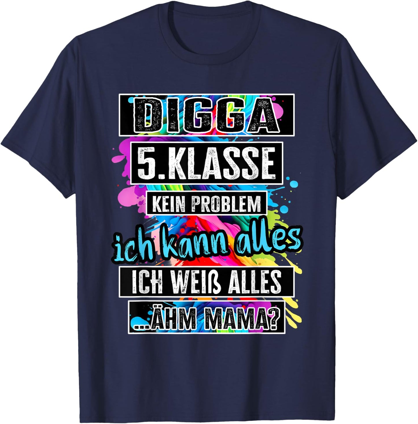5. Klasse Schulwechsel Tschüss Grundschule Abschluss T-Shirt - T-Shirt | Navy