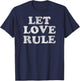 Lenny Kravitz – Let Love Rule Text T-Shirt - T-Shirt | Navy