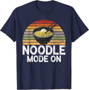 Noodle Mode On Noodles T-Shirt - T-Shirt | Navy