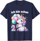 Children's 2nd Birthday Girl 2 Years Unicorn Party Outfit Unicorn , black T-Shirt - T-Shirt | Navy