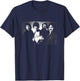 The Stranglers Band Portrait 1977 by Allan Ballard , Black, S T-Shirt - T-Shirt | Navy