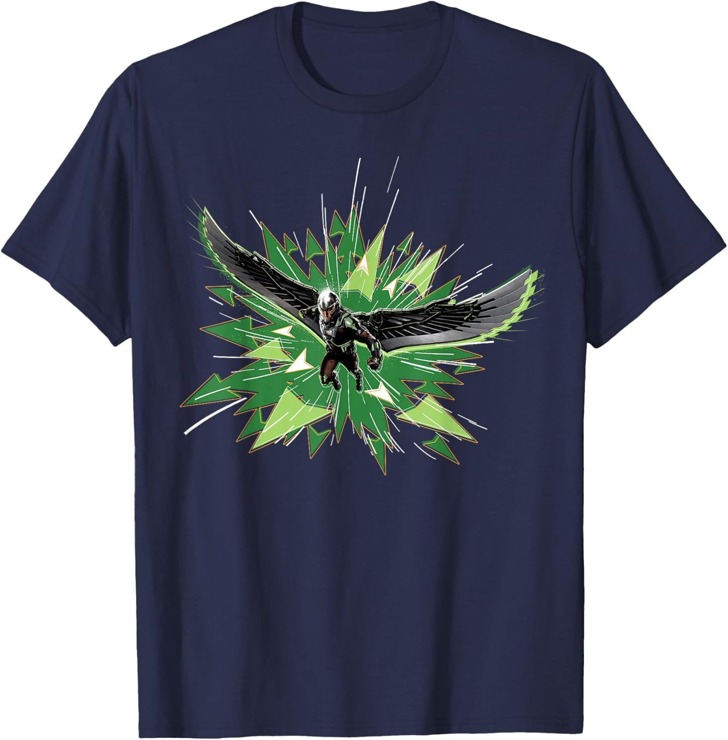 Marvel Studios Captain America: Brave New World Falcon Burst T-Shirt - T-Shirt | Navy