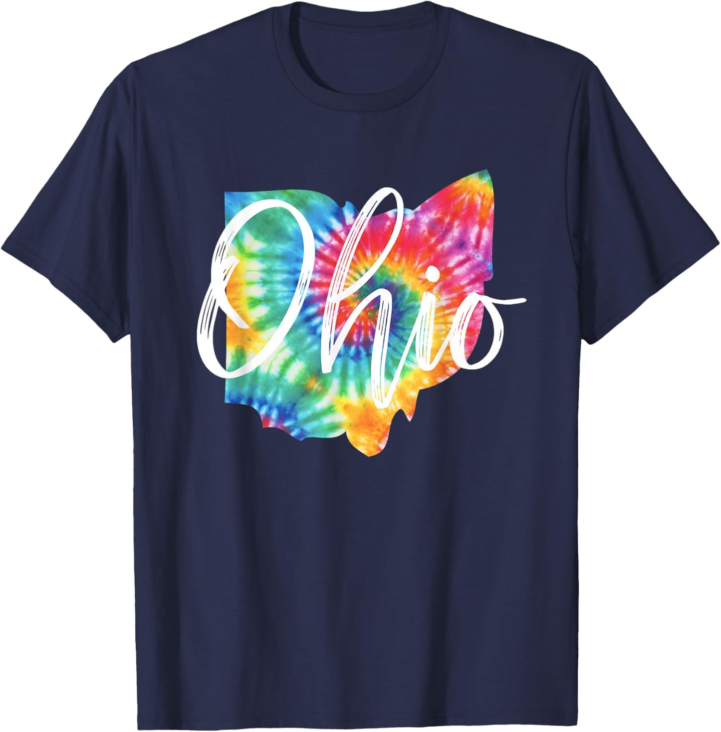 Ohio Tie Dye Vintage Inspired Classic T-Shirt - T-Shirt | Navy