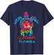 Orlando Florida 2025 Sea Turtle Beach Summer Vacation Trip T-Shirt - T-Shirt | Navy