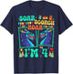 Soar Scorch Roar I'm 4 Dragon Lover Kid 4th Birthday T-Shirt - T-Shirt | Navy