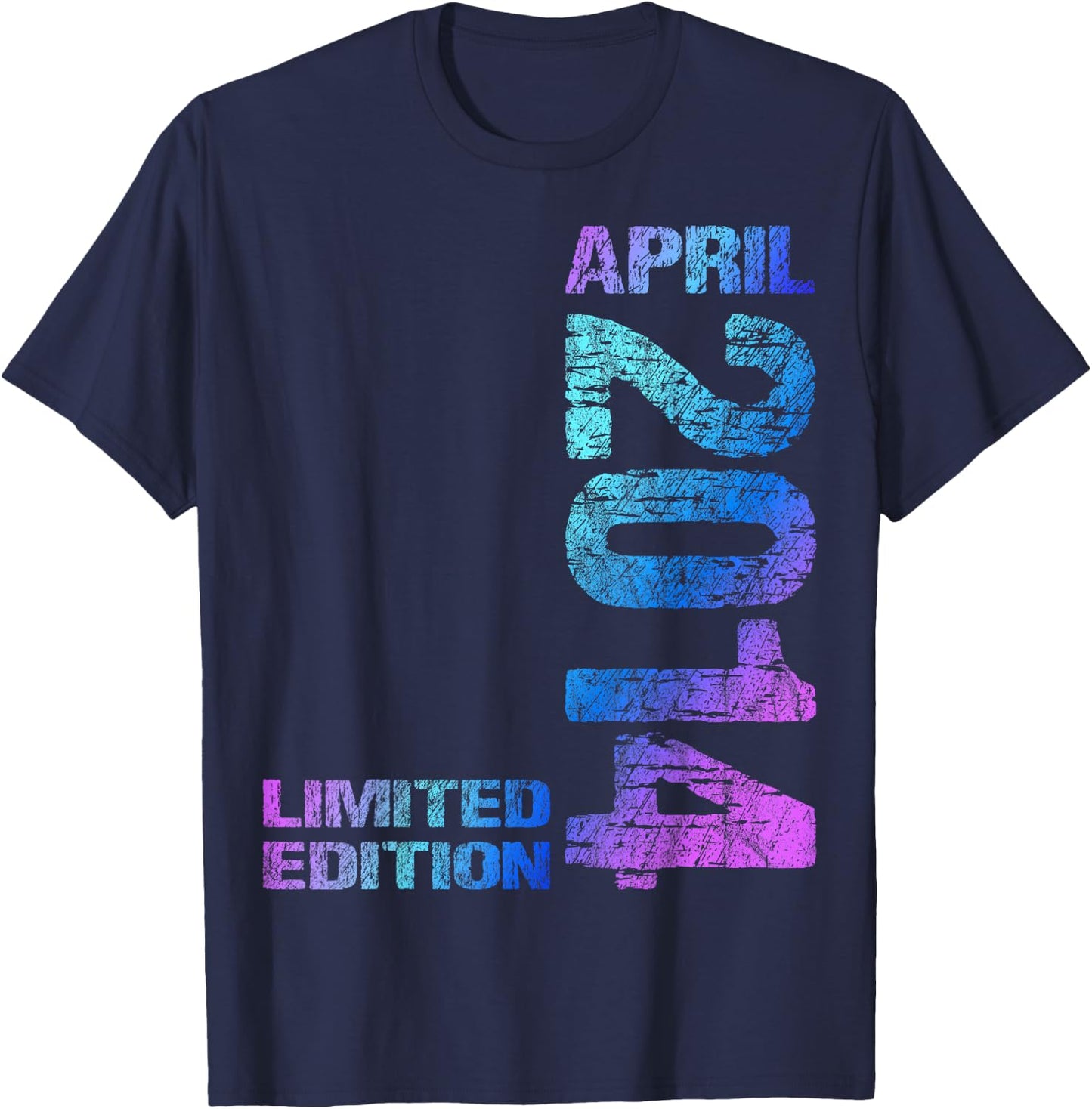 April 2014 Junge Mädchen 12. Geburtstag Limited Edition 12 T-Shirt - T-Shirt | Navy