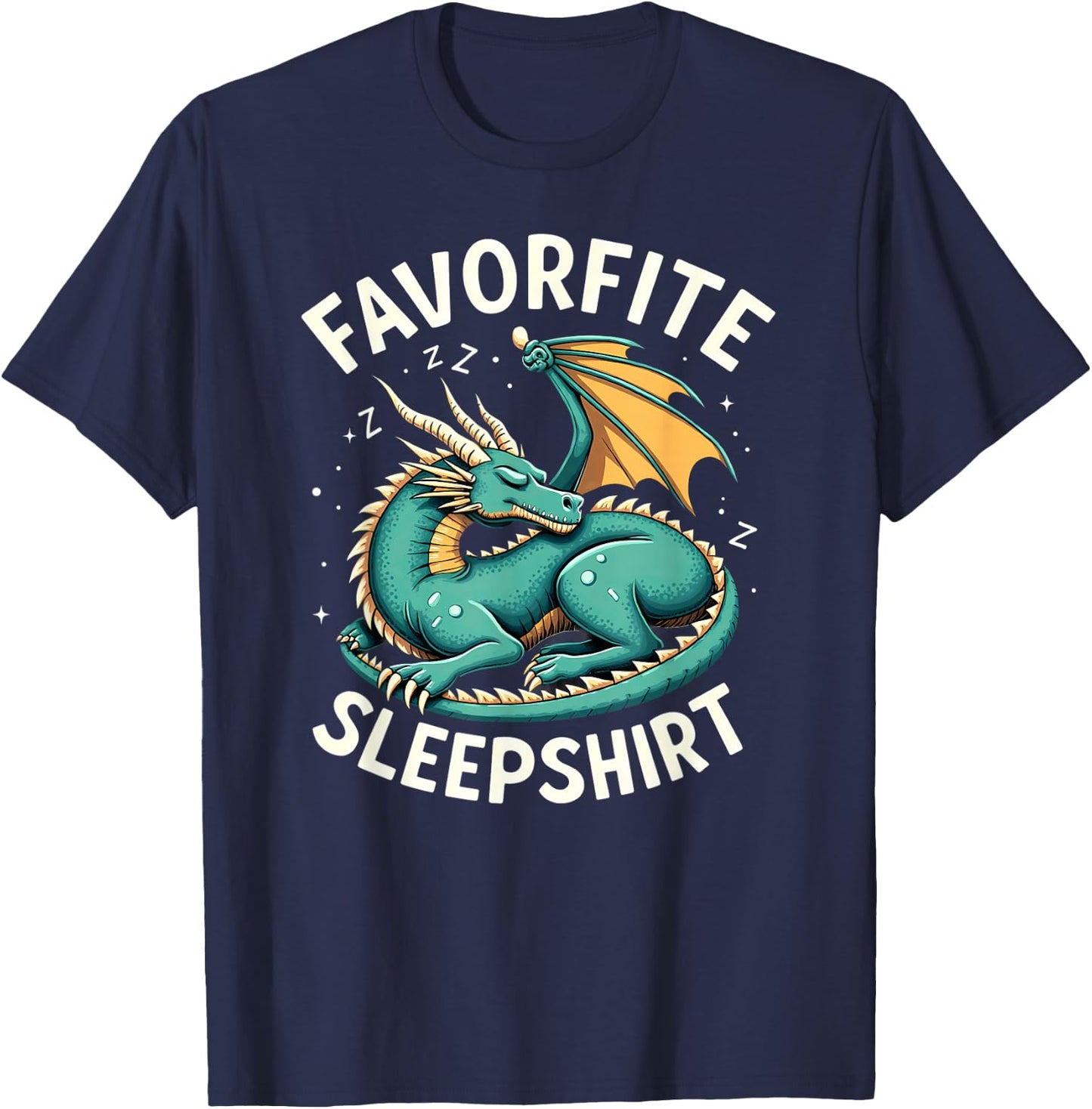Sleeping Dragon Favorite Sleepshirt T-Shirt - T-Shirt | Navy