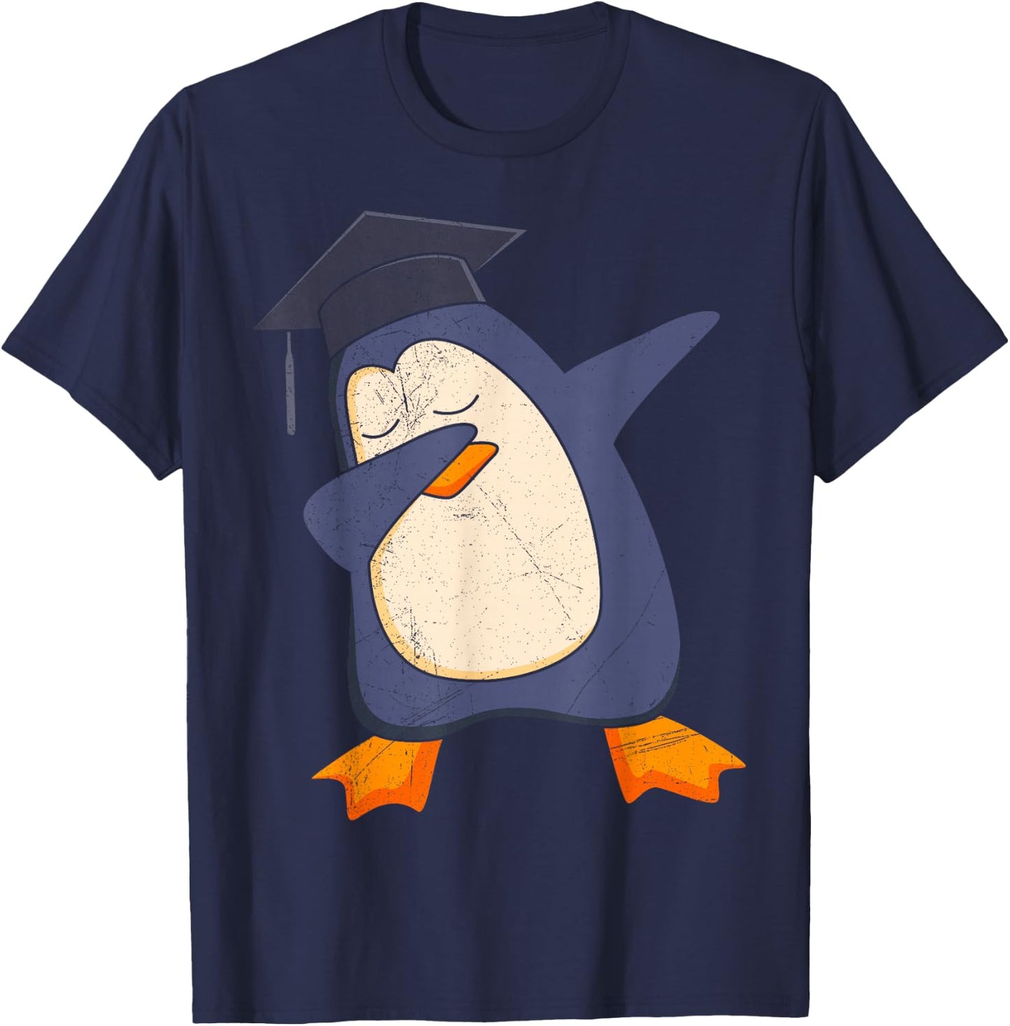 Master´s Exam Passed Master's Degree Created Penguin , black T-Shirt - T-Shirt | Navy