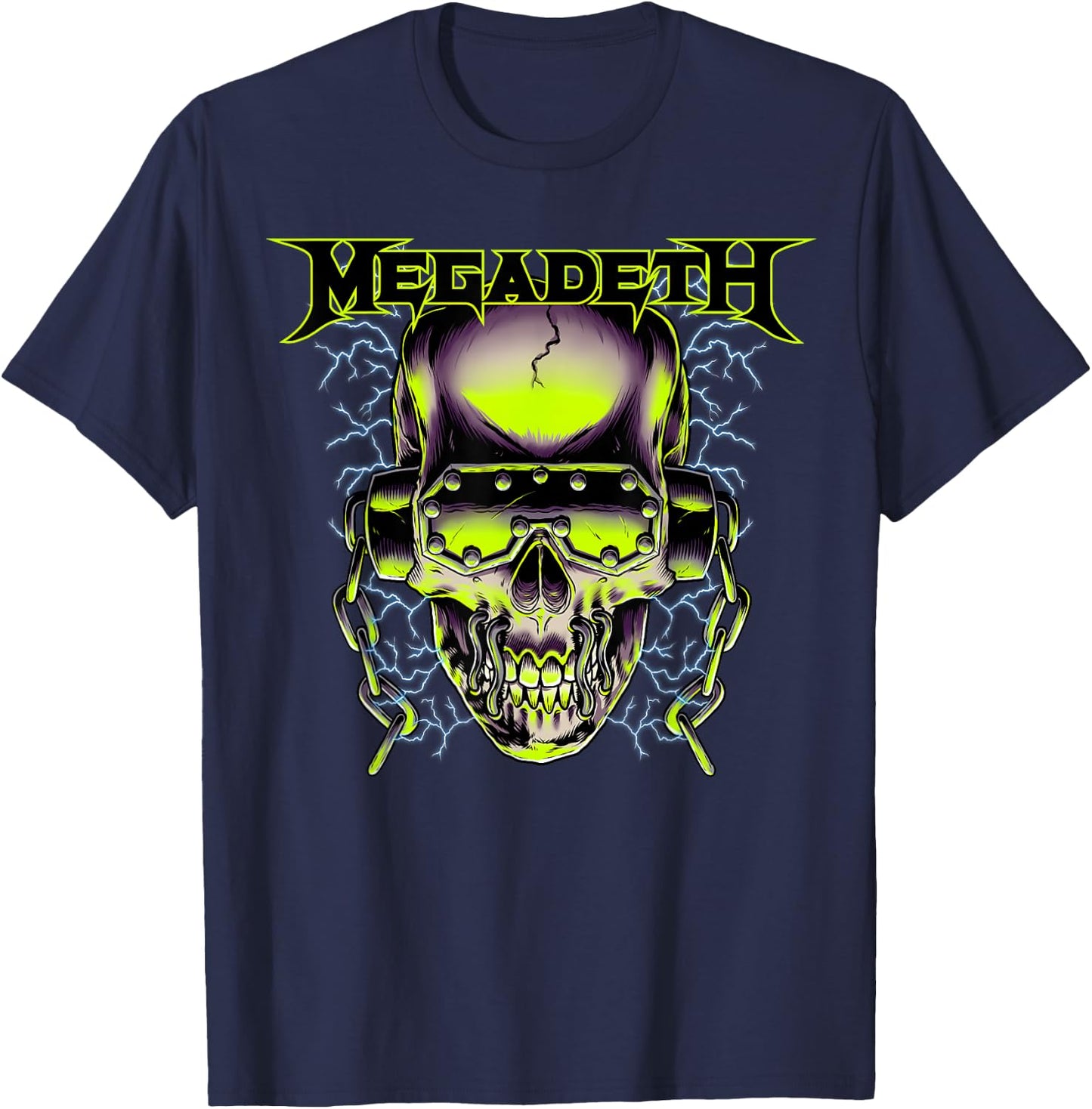 Megadeth - Lightning Vic T-Shirt - T-Shirt | Navy