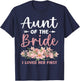 Aunt of The Bride I Loved Her First Bride and Groom T-Shirt - T-Shirt | Navy