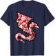 Valentines Day Dragon Hearts Women Girls Boys Kids Men Youth T-Shirt - T-Shirt | Navy