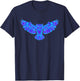 EDM Electronic Dance Techno Owl Rave Large Black T-Shirt - T-Shirt | Navy