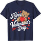 Happy Valentines Day Shirts Women Cute Valentine T-Shirt - T-Shirt | Navy