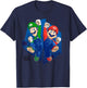 The Super Mario Galaxy Movie Mario & Luigi Galaxy Jump T-Shirt - T-Shirt | Navy