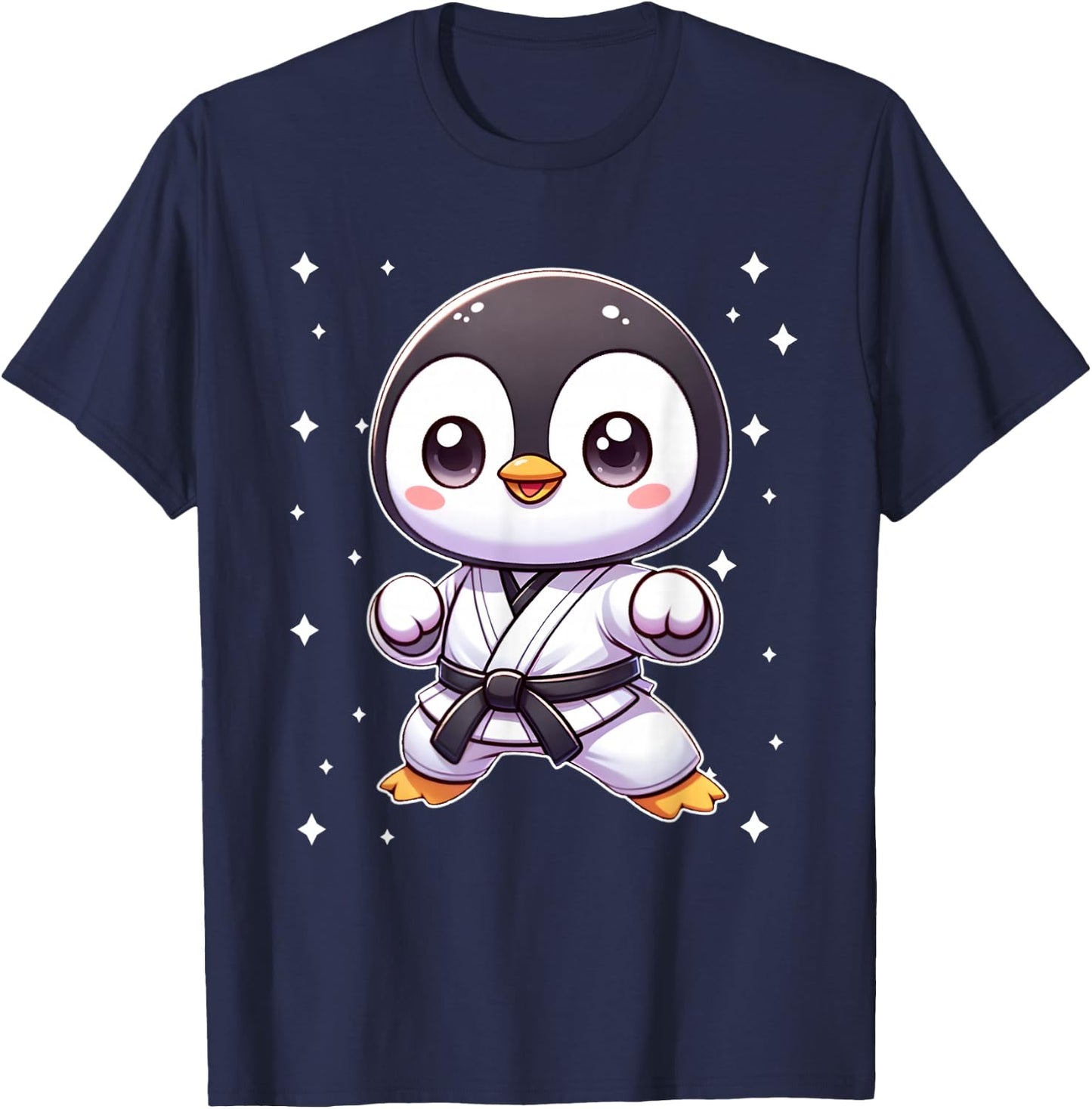 Cute kawaii karate penguin Martial Arts T-Shirt - T-Shirt | Navy