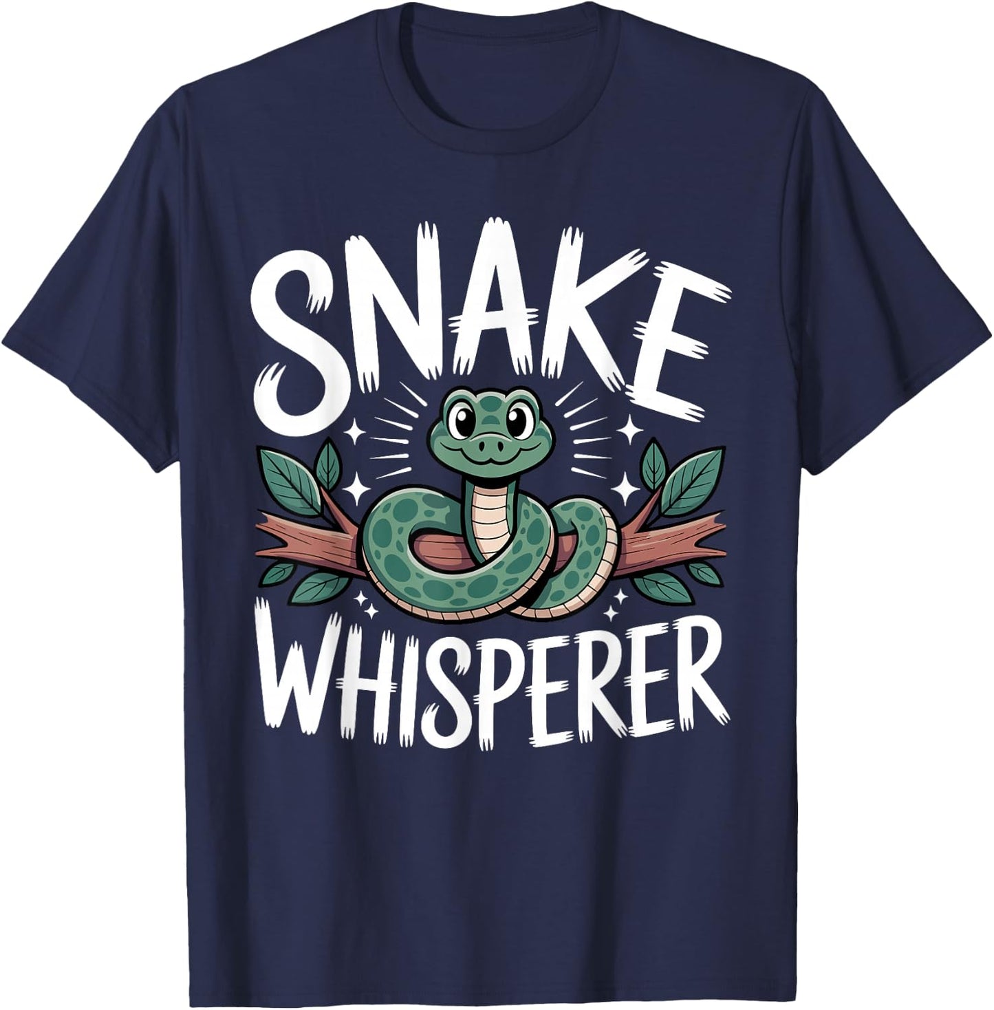 Funny Snake Design Women Kids Snake Whisperer T-Shirt - T-Shirt | Navy