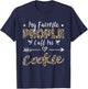 My Favorite People Call Me Cookie Leopard T-Shirt - T-Shirt | Navy