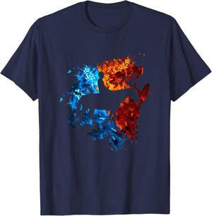 Reitsport Reitsport, Rot / Blau T-Shirt - T-Shirt | Navy