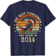 Best Fishermen Are Born In 2014 Birthday Fishing T-Shirt - T-Shirt | Navy