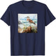 Sandpiper Ocean Watercolor Graphic T-Shirt - T-Shirt | Navy