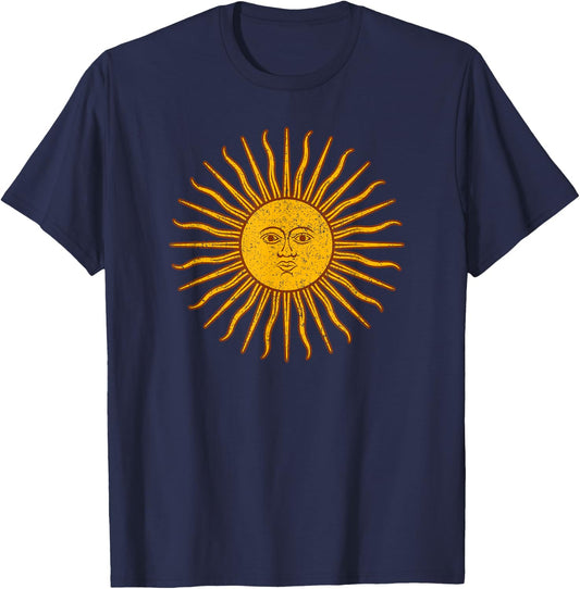 Argentinien Flag Argentine Sun Sol De Mayo T-Shirt - T-Shirt | Navy