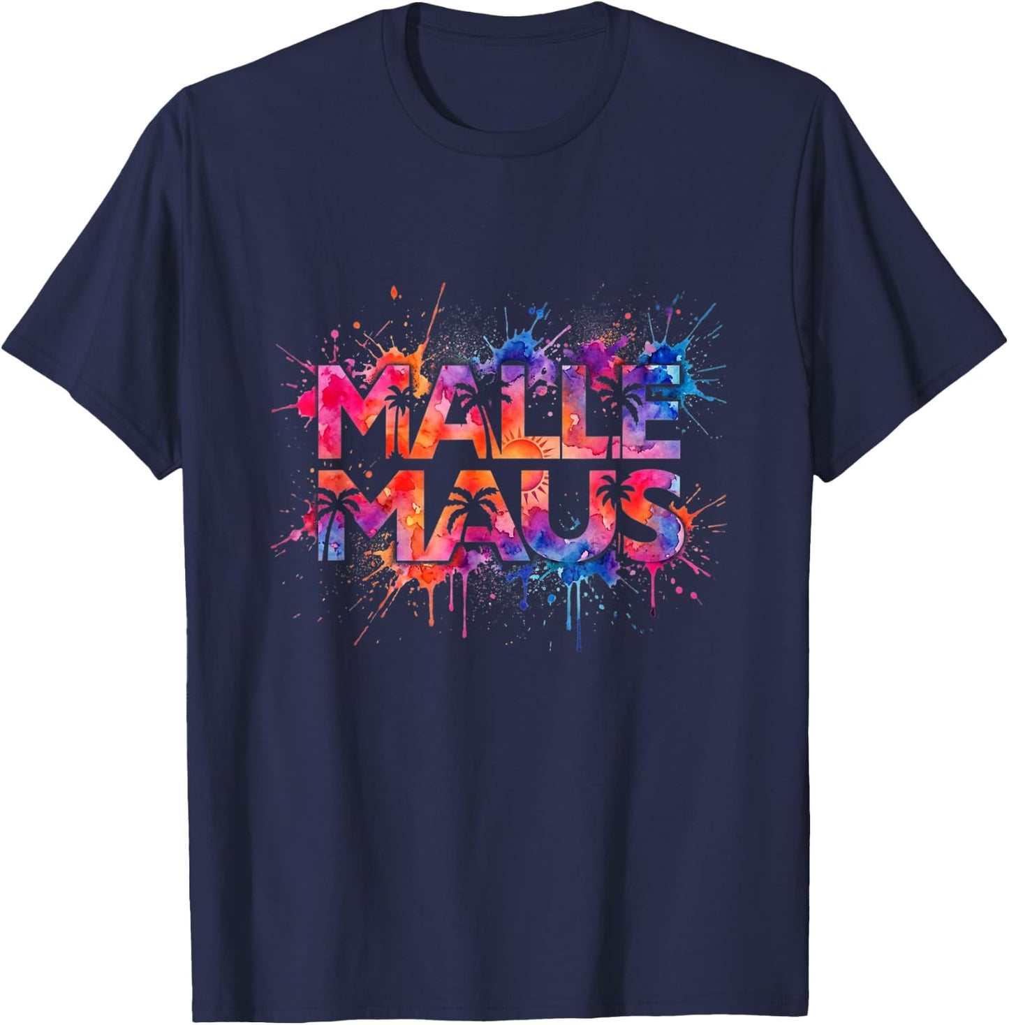 Malle Maus - Mallorca Party Outfit Junggesellinnenabschied T-Shirt - T-Shirt | Navy