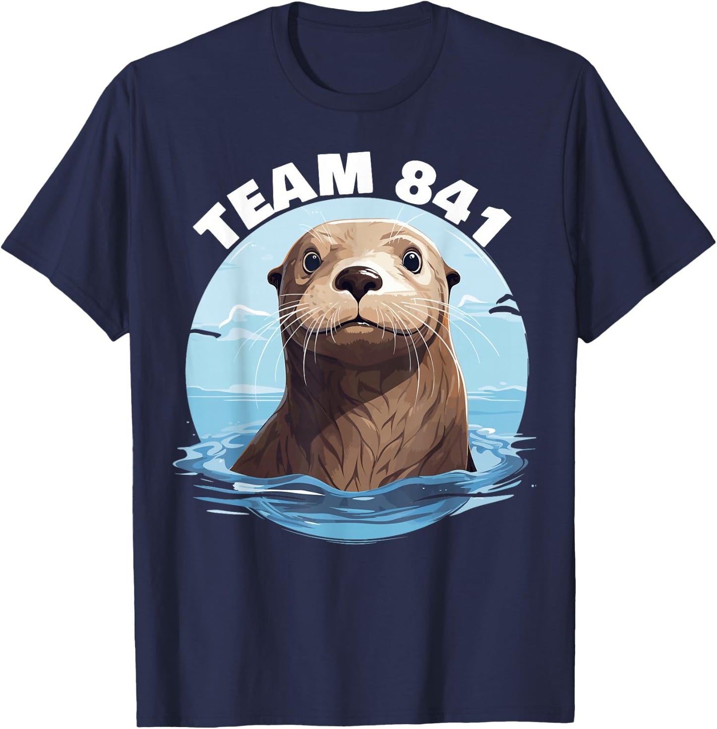 841 Surfing Otter 841 Otter Team 841 California Otter 841 T-Shirt - T-Shirt | Navy