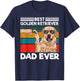Best Golden Retriever Dad Ever Dog Dad Fist Bump T-Shirt - T-Shirt | Navy