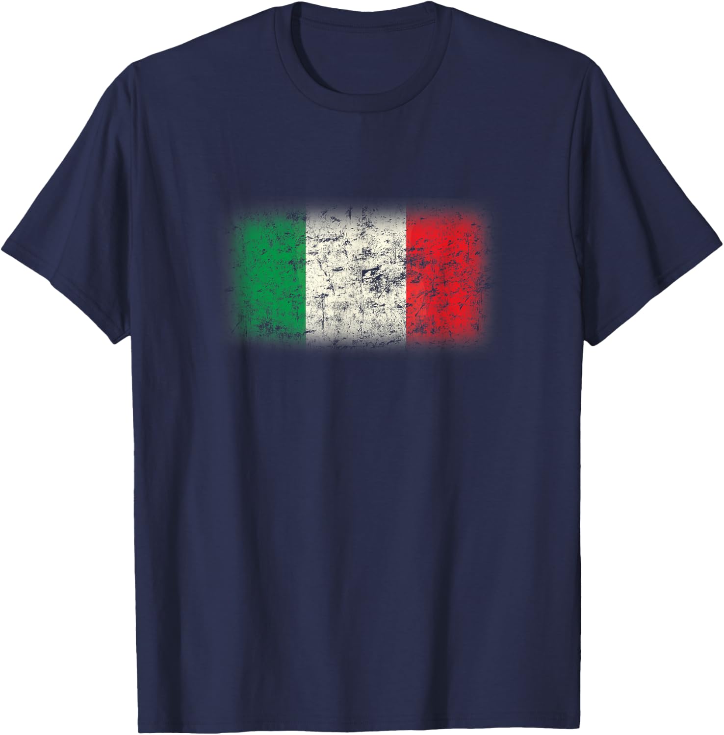 Vintage Italy Flag Cool Italia Italian Flags Gift Men Women T-Shirt - T-Shirt | Navy